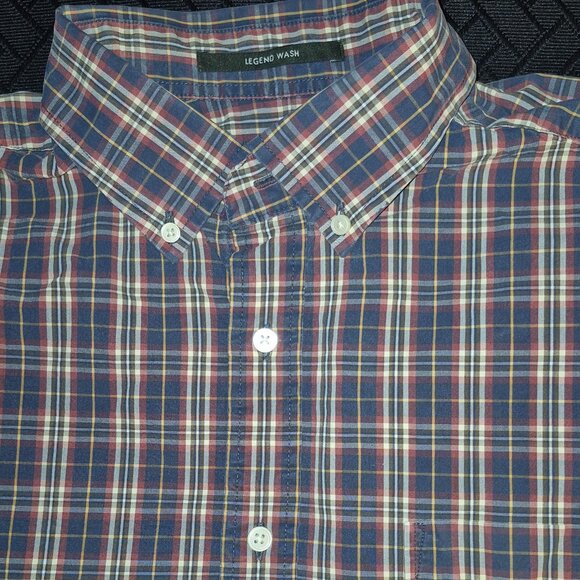 Eddie Bauer Vintage button-front shirt, 100% Baumwolle Cotton, plaid in size XL - Picture 1 of 2